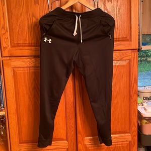 Black Under Armour Youth Large Sweatpants